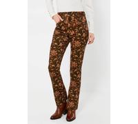 Joe Browns Bella Printed Cord Trousers Brown