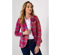 Joe Browns Women's Bold Check Single-breasted Jacket, Regular, Pink, UK 18