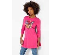 Joe Browns Women's Butterfly Graphic Tunic Top, Regular, Pink, UK 10
