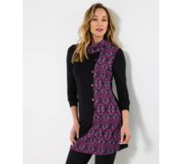 Joe Browns Button Detail Cowl Tunic Top In Black Black