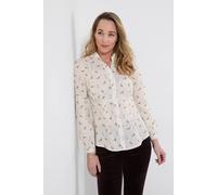 Joe Browns Button Through Dog Print Shirt In White White
