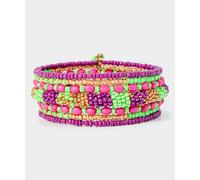 Joe Browns Chunky Beaded Bangle In Bright Green Bright Green One Size