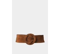 Joe Browns Classic 100% Leather Soft Suede Waist Belt In Light Brown Light Brown M