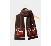 Joe Browns Cosy As A Fox Knitted Scarf Brown