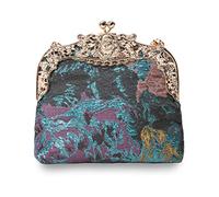 Joe Browns Couture Teal & Gold Orion Brocade Bag