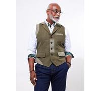 Joe Browns Distinguished Waistcoat - Khaki, Khaki, Size 42, Men Khaki
