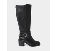 Joe Browns Elasticated Premium Leather Riding Boots In Black Black 5