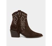 Joe Browns Womens Embellished Suede Ankle Boot, Brown, 6 UK
