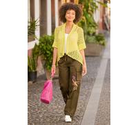 Joe Browns Women's Embroidered Relaxed Fit Cargos, Regular, Green, UK 14