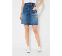 Joe Browns Embroidered Stretch Denim Mini Skirt In Blue Blue