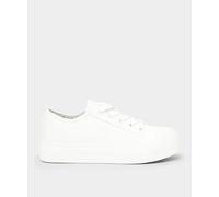 Joe Browns Essential White Low Top Flatform Trainers White 8