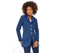 Joe Browns Female Classic Navy Longline Jacket, Regular, Blue, UK 8