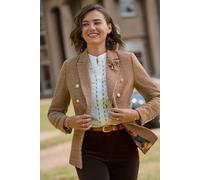 Joe Browns Freya Asymmetric Check Jacket Brown