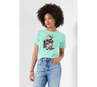 Joe Browns Graphic Jersey Tee With Cat Print In Mint Mint