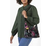 Joe Browns In The Bloom Velvet Crossbody Bag In Black Black