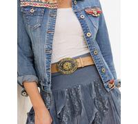 Joe Browns Intricate Embossed Belt In Tan Tan