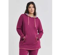 Joe Browns Jersey Longline Hoodie Plum Plum 24/26