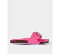 Joe Browns Jewelled Buckle Slider Sandals In Pink Pink 6