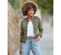 Joe Browns Women's Khaki Military Style Lace Trim Jacket, 8