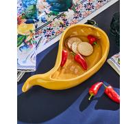 Joe Browns Large Chilli Pepper Serving Dish In Yellow