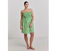 Joe Browns Leaf Print Short Beach Dress Green Multicolour 24/26
