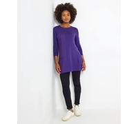Joe Browns Long Sleeve Textured Tunic In Purple Purple