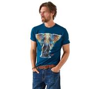 Joe Browns Male Casual Short Sleeve Graphic T-Shirt, Regular, Blue, UK S