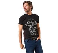 Joe Browns Male Motorcycle Lifestyle Graphic T-Shirt, Regular, Black, UK S