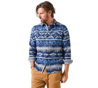 Joe Browns Men's Aztec Pattern Classic Collar Shirt, Blue, XXL