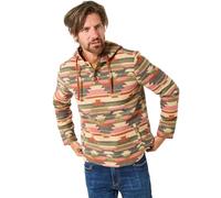 Joe Browns Men's Aztec Pattern Wonderful Woven Hoodie Polo Shirt, Multi, XL