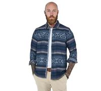 Joe Browns Men's Aztec Stripe Long Sleeve Shirt Button, Navy, L
