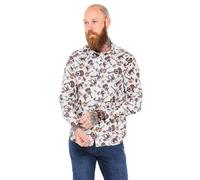 Joe Browns Men's Big Cat and Guitar Print Shirt, White, M