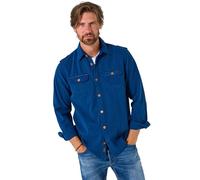 Joe Browns Men's Blue Embroidered Stitch Detail Shirt, Ink, M