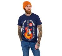 Joe Browns Men's Bold Electric Guitar Graphic T-Shirt, Navy, XXL