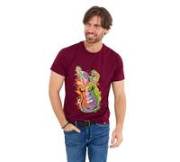 Joe Browns Men's Bright Guitar Graphic T-Shirt, Burgundy, S
