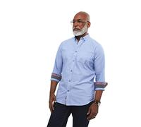 Joe Browns Men's Button Down Oxford Shirt, Blue, L UK