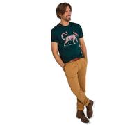 Joe Browns Men's Candy Cane Tiger T-Shirt, Green, M