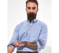 Joe Browns Men's Button Down Oxford Shirt, Blue, L UK