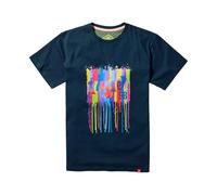 Joe Browns Men's Colour Block Drippy Jazz Graphic T-Shirt, Navy, S