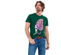 Joe Browns Men's Elephant and Butterfly Graphic T-Shirt, Green, XL