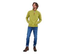 Joe Browns Men's Fashion Aztec Trim 1/4 Zip Funnel Neck Sweatshirt, Regular Fit, Green, L