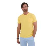 Joe Browns Men's Fashion Basic Chest Pocket Crew Neck T-Shirt, Regular Fit, Yellow, L