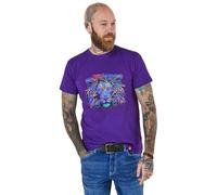 Joe Browns Men's Fashion Bold Lion Head Graphic T-Shirt, Regular Fit, Purple, L
