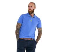 Joe Browns Men's Fashion Contrast Button Pique Polo Shirt, Regular Fit, Blue, L