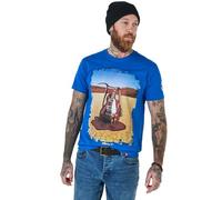 Joe Browns Men's Fashion Melting Guitar Graphic T-Shirt, Regular Fit, Blue, M