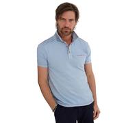 Joe Browns Men's Floral Trim Polo Shirt, Blue, M