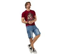 Joe Browns Men's Lion Western Graphic Tee, Regular, Purple, UK XL