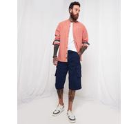 Joe Browns Men's Multi Pocket Calf Length Belted Casual Cargo Shorts, Navy, 38W