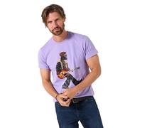 Joe Browns Men's Musician Graphic Crew Nexk T-Shirt, Violet, S