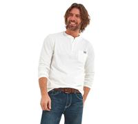 Joe Browns Mens Plain and Simple Henley Top White XX-Large